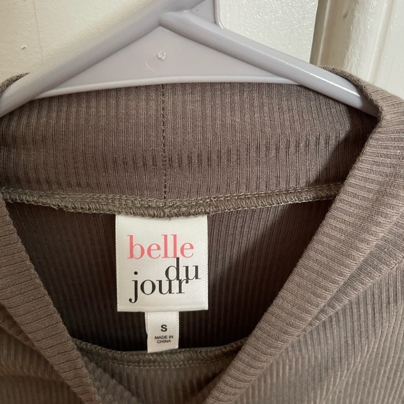 Dark Green Short Sleeve Bodysuit - Picture 2 of 3